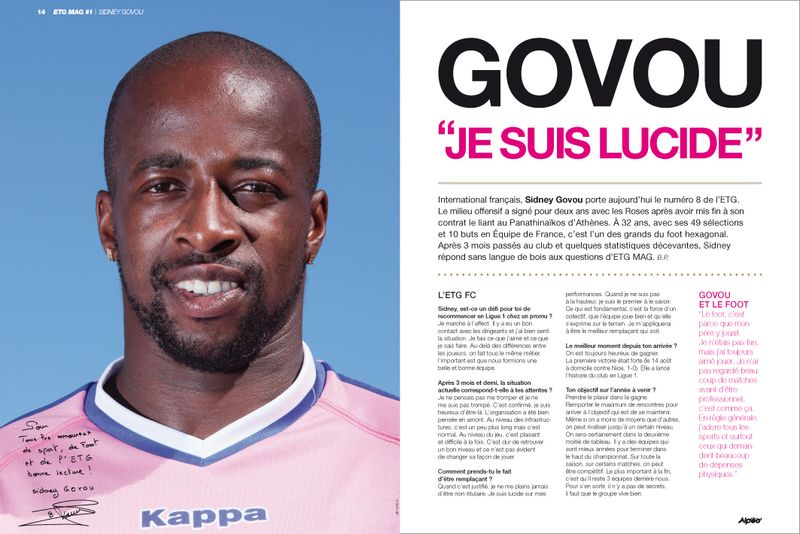 ETG MAG 1 Interview Sidney Govou