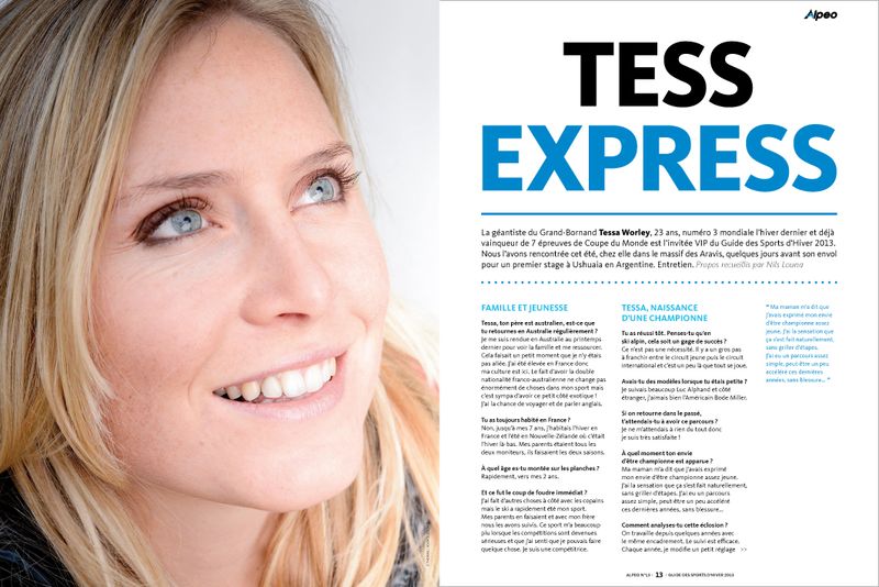 ALPEO GSH 2013 Interview Tessa Worley