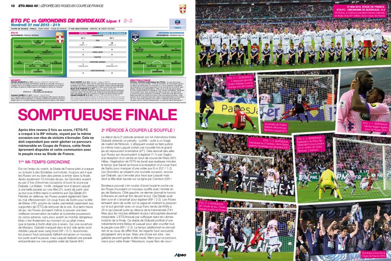 ETG MAG 8 Coupe de France Finale