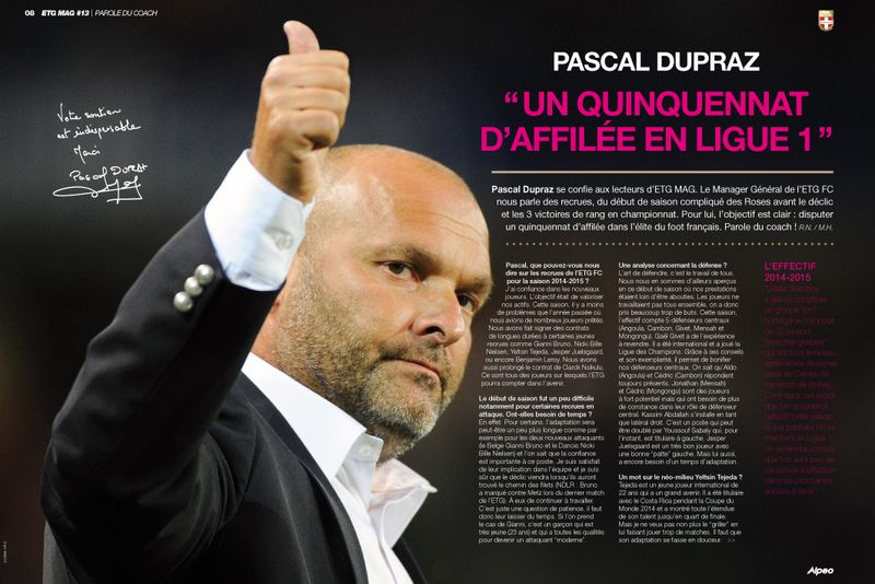 ETG MAG 13 ALPEO Pascal Dupraz